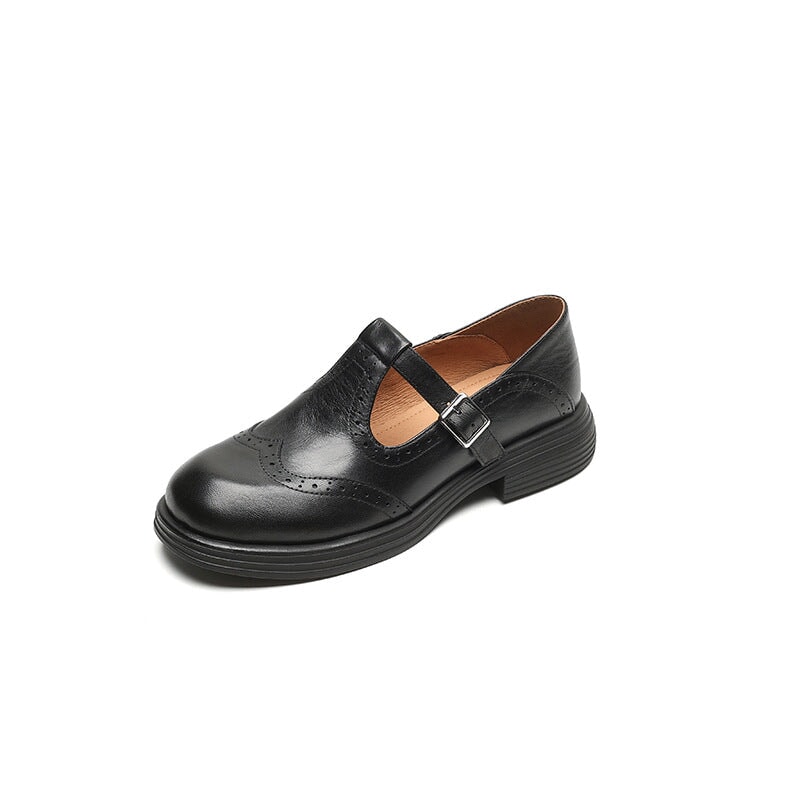 Mattea | Élégantes Mary Janes en Cuir Véritable