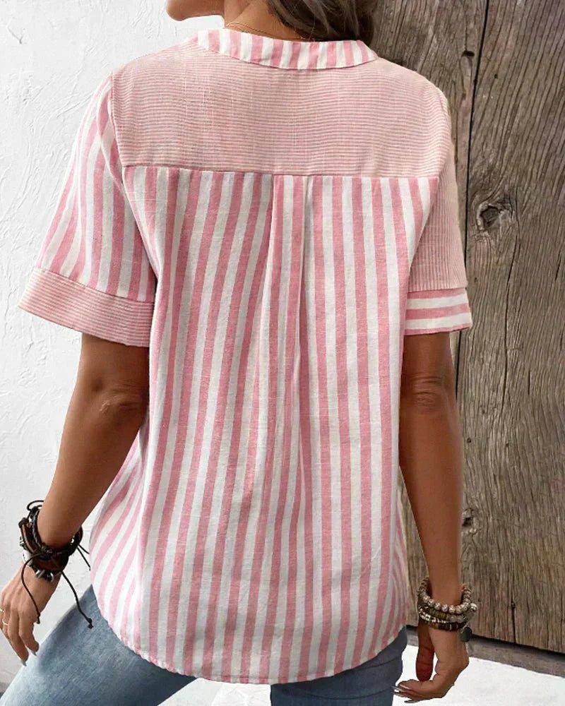 Lila | Douce Blouse Rayéee