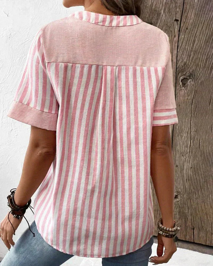 Lila | Douce Blouse Rayéee