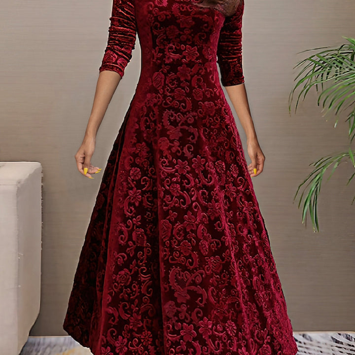 Nancy | Robe Élégance Velours des Fêtes