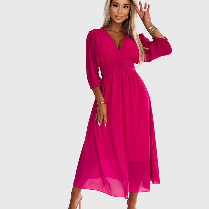 Chloe™ | Légère Robe en Chiffon de Soie