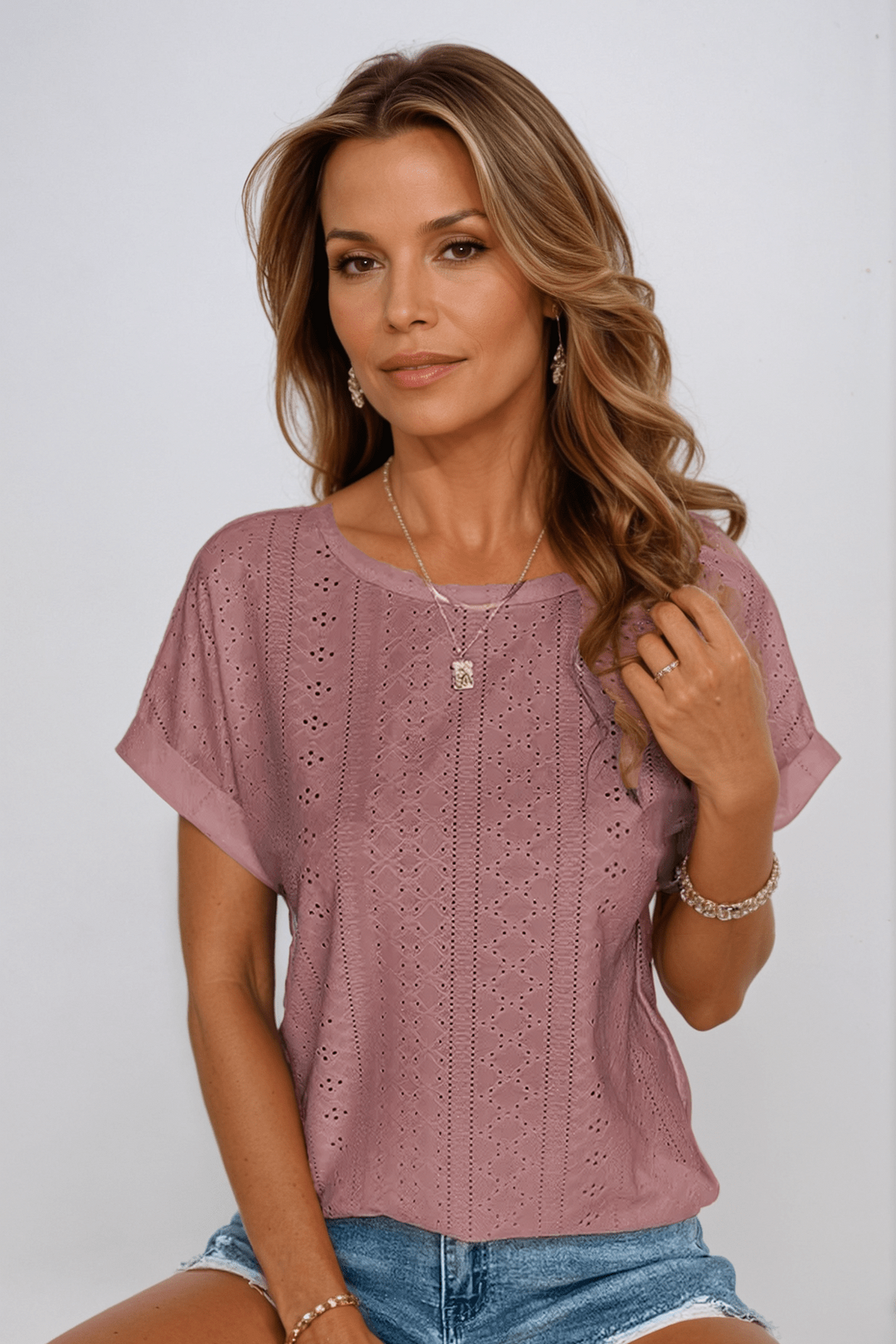 Liamo | Oceanview Eyelet Topp
