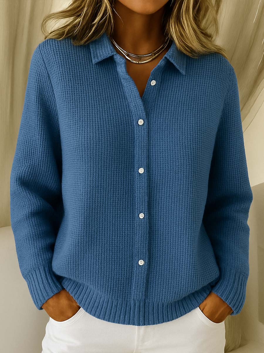 Elaine | Classic Button-Up Knit Cardigan