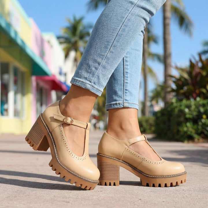 Talons Mary Jane T-Strap Chunky Jasmine