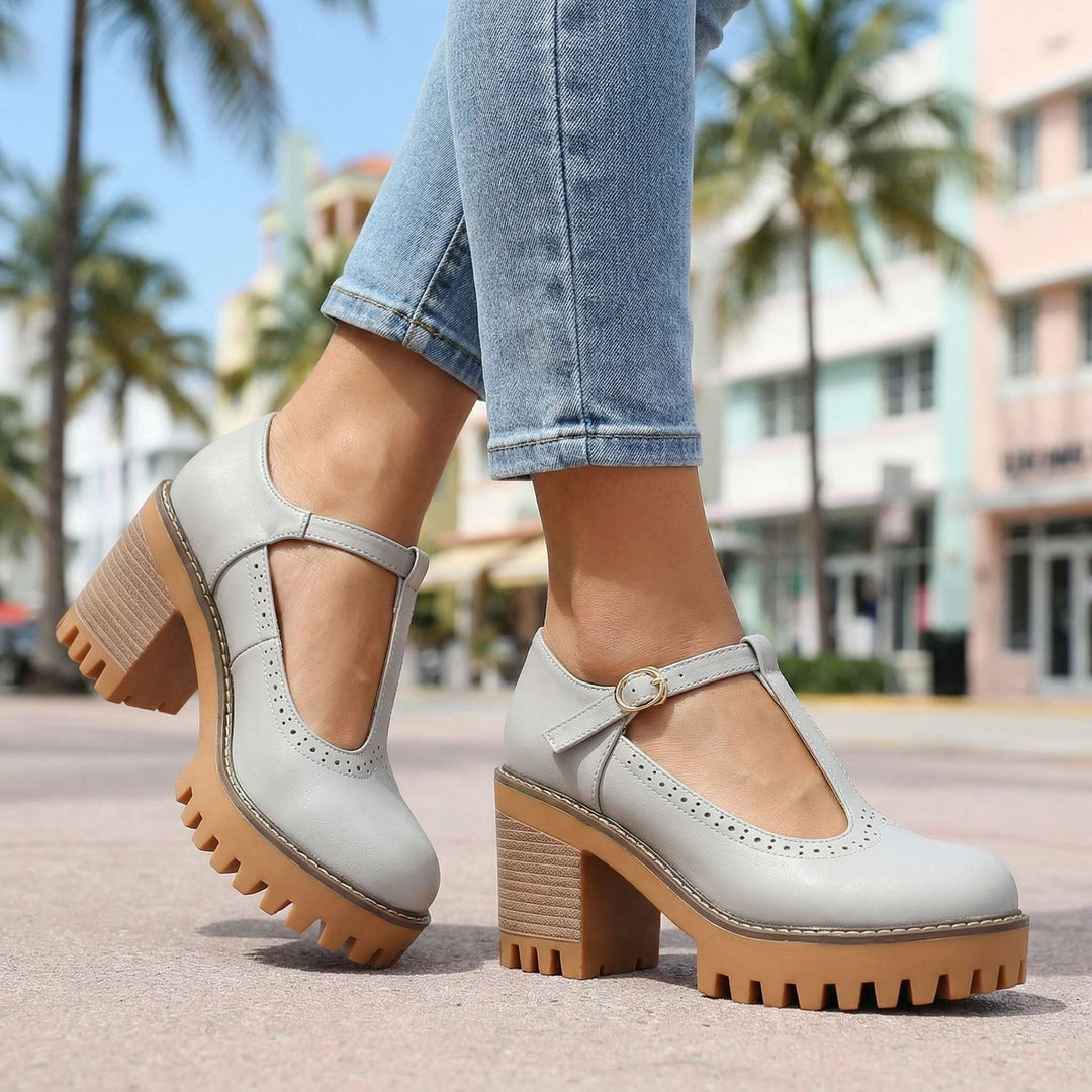 Talons Mary Jane T-Strap Chunky Jasmine