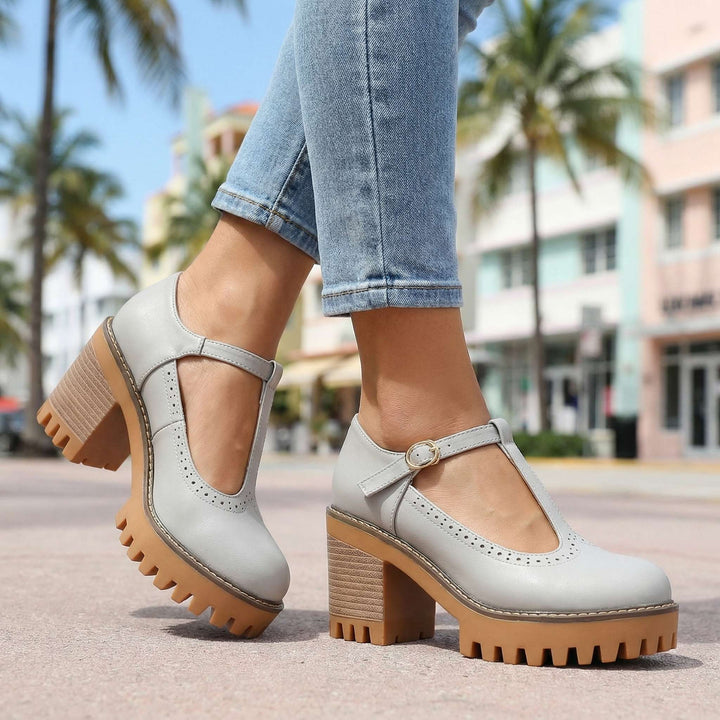 Talons Mary Jane T-Strap Chunky Jasmine