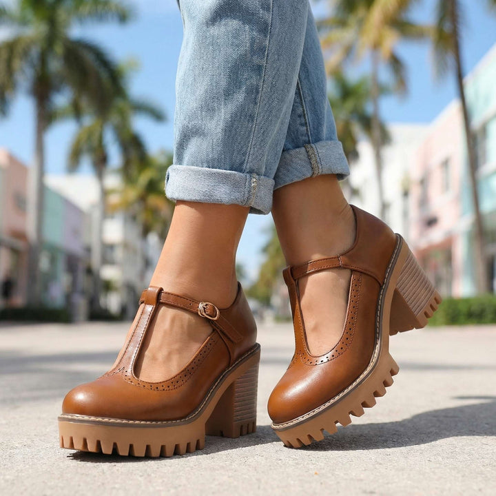 Talons Mary Jane T-Strap Chunky Jasmine