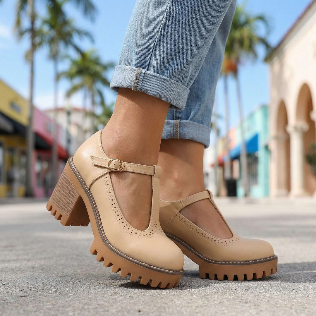 Talons Mary Jane T-Strap Chunky Jasmine