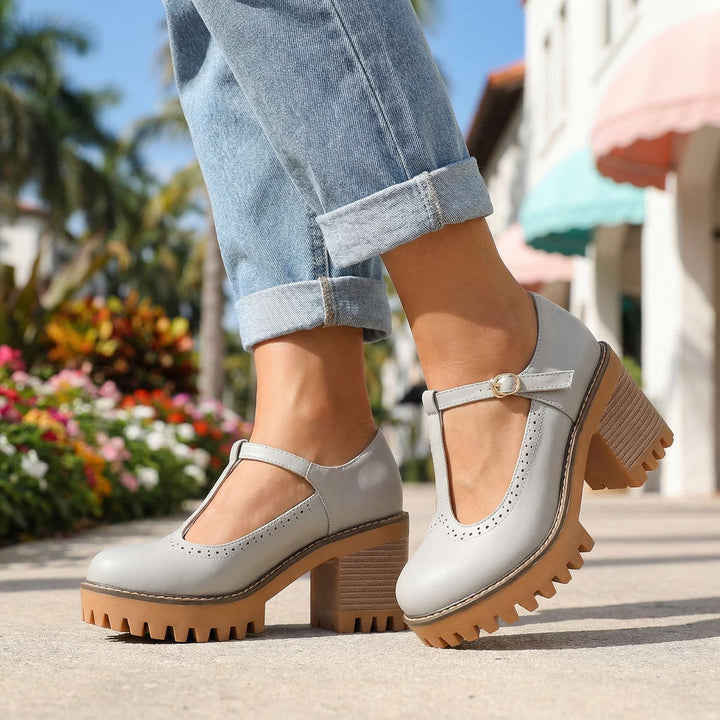 Talons Mary Jane T-Strap Chunky Jasmine
