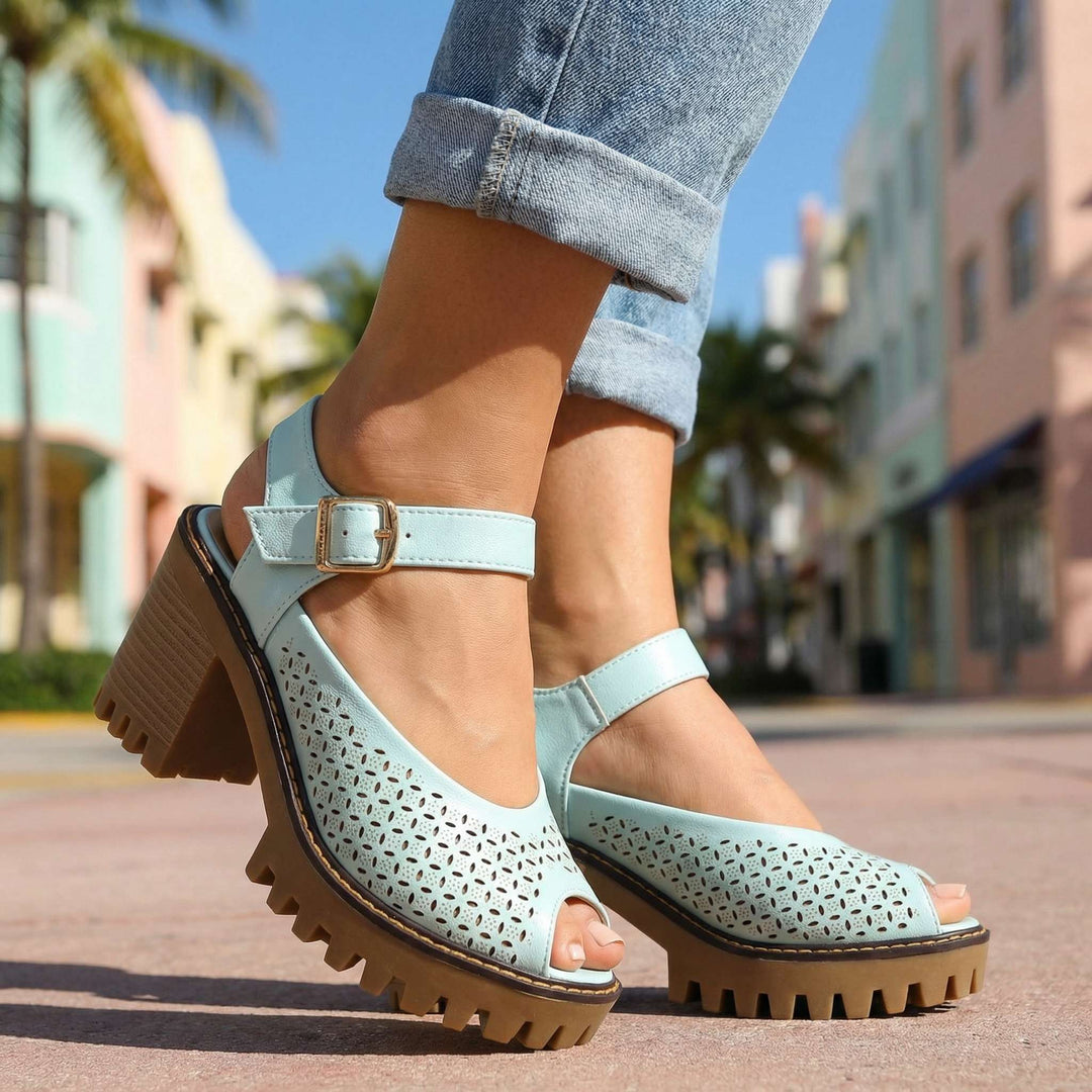 Sandales à Talons Chunky Larissa