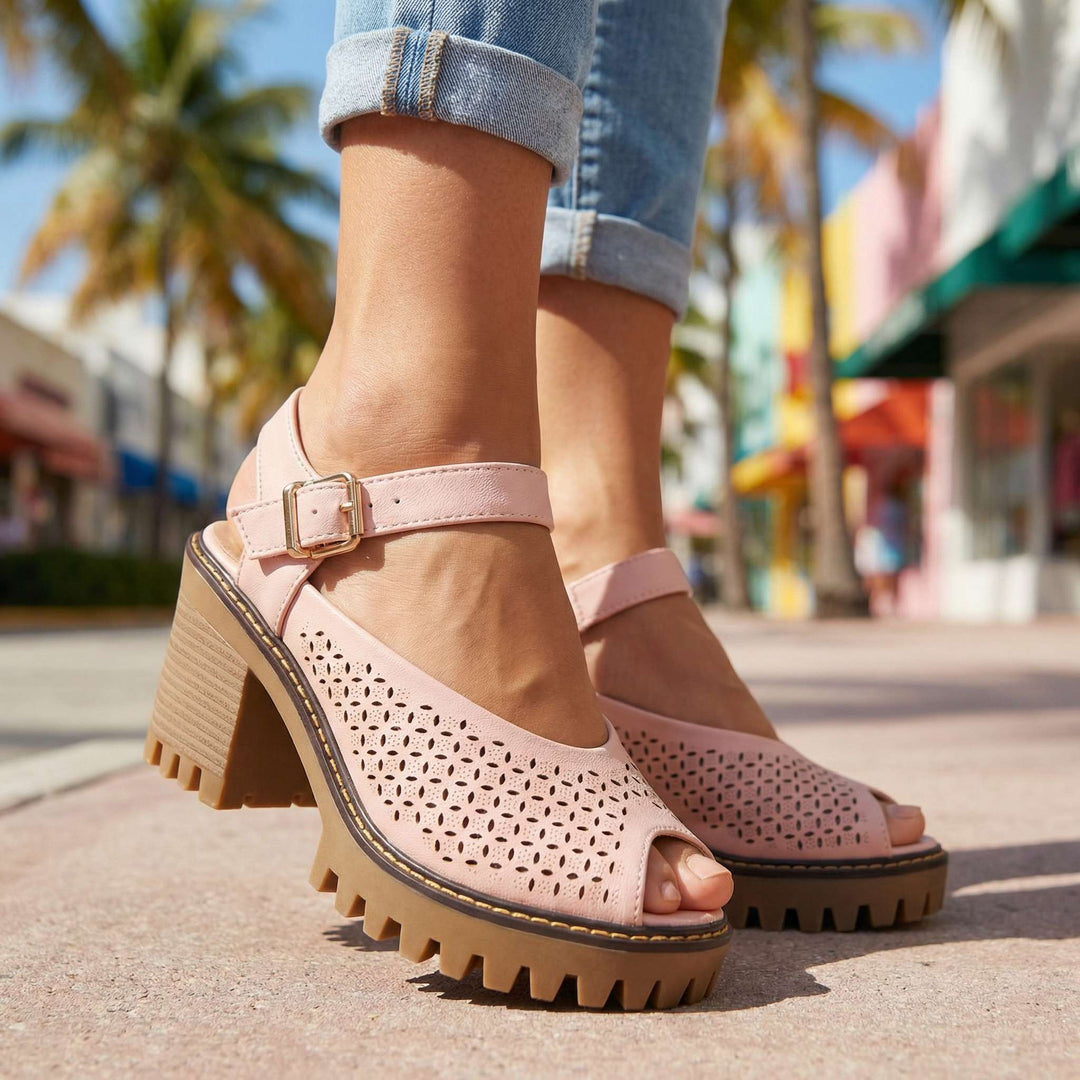 Sandales à Talons Chunky Larissa