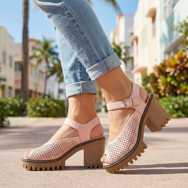 Sandales à Talons Chunky Larissa