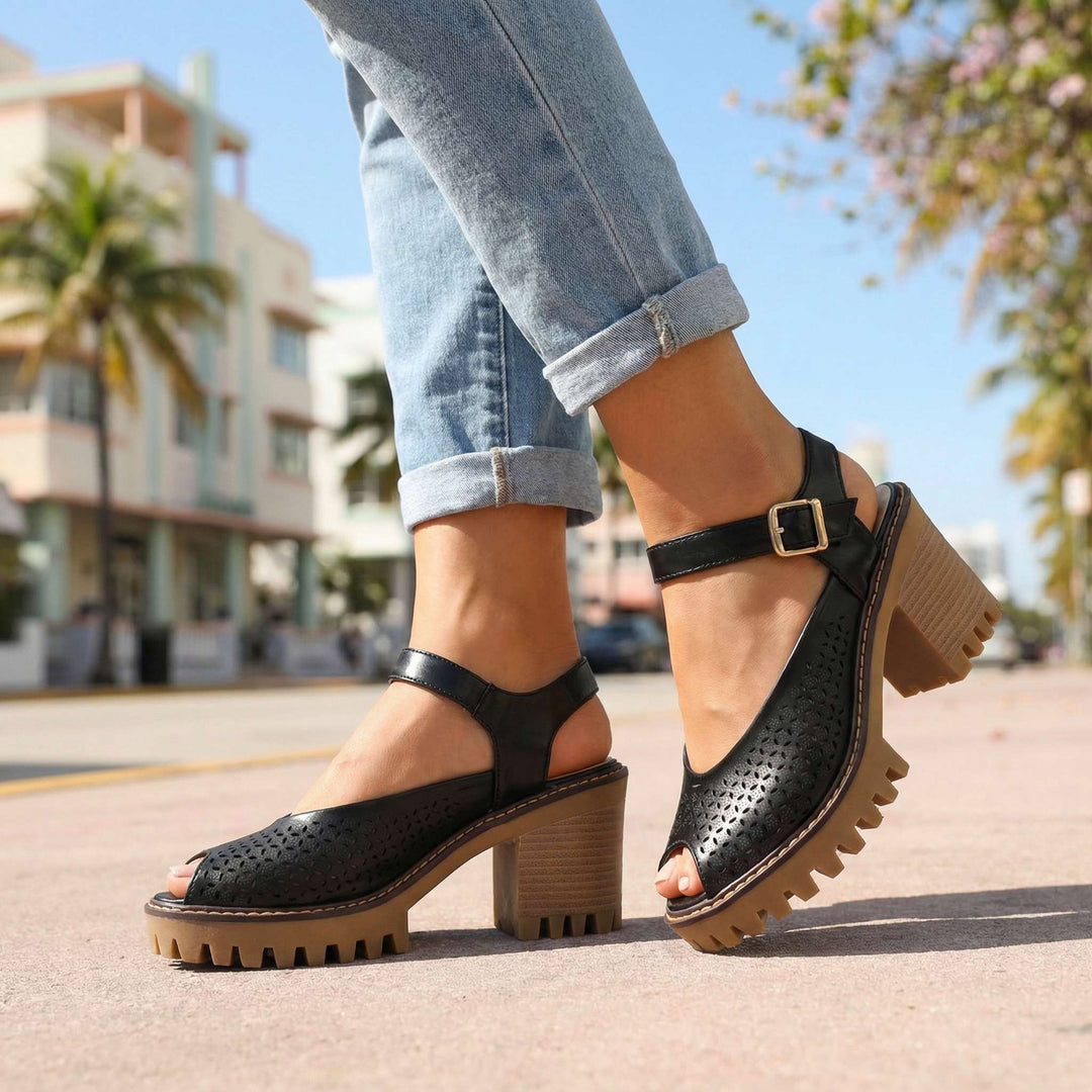 Sandales à Talons Chunky Larissa