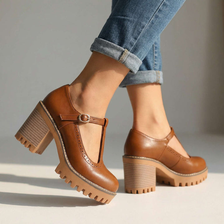 Talons Mary Jane T-Strap Chunky Jasmine