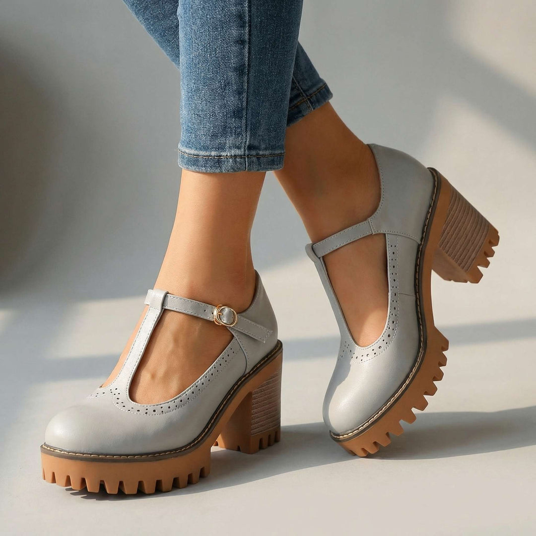 Talons Mary Jane T-Strap Chunky Jasmine