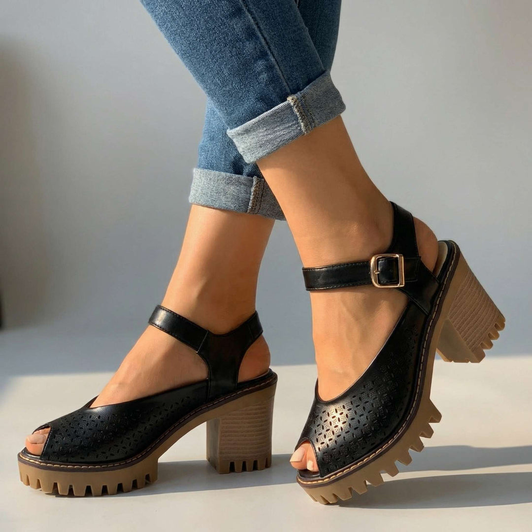 Sandales à Talons Chunky Larissa