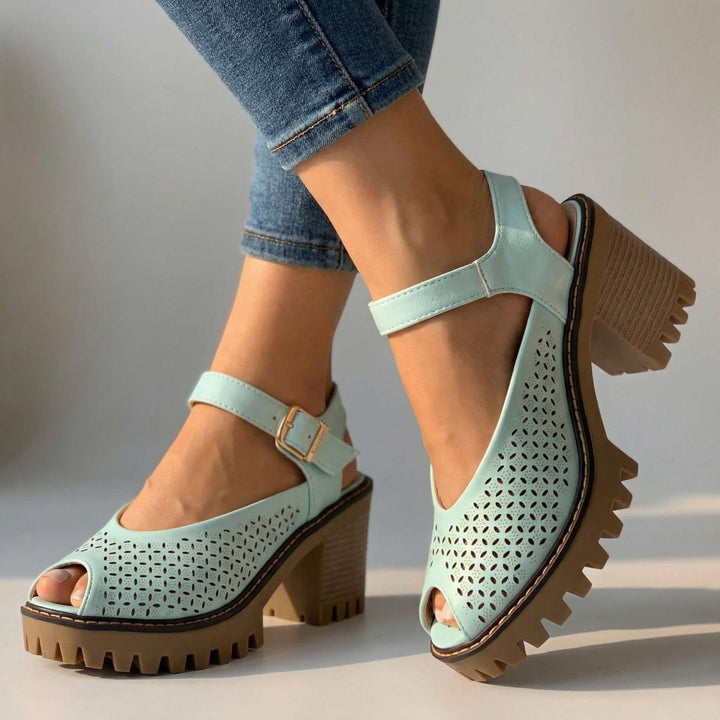 Sandales à Talons Chunky Larissa