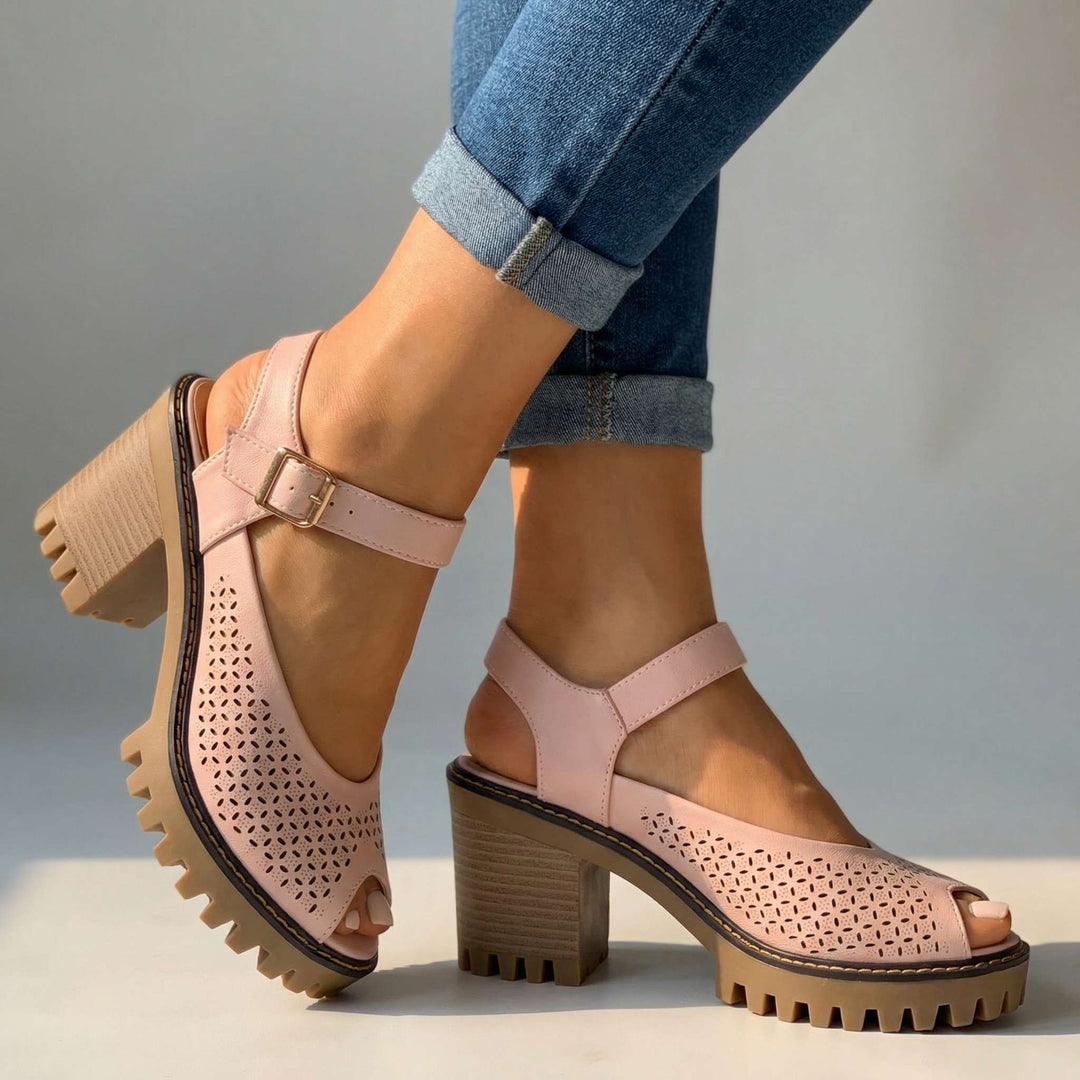 Sandales à Talons Chunky Larissa