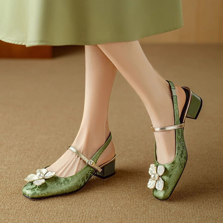Slingback Pumps by Genine