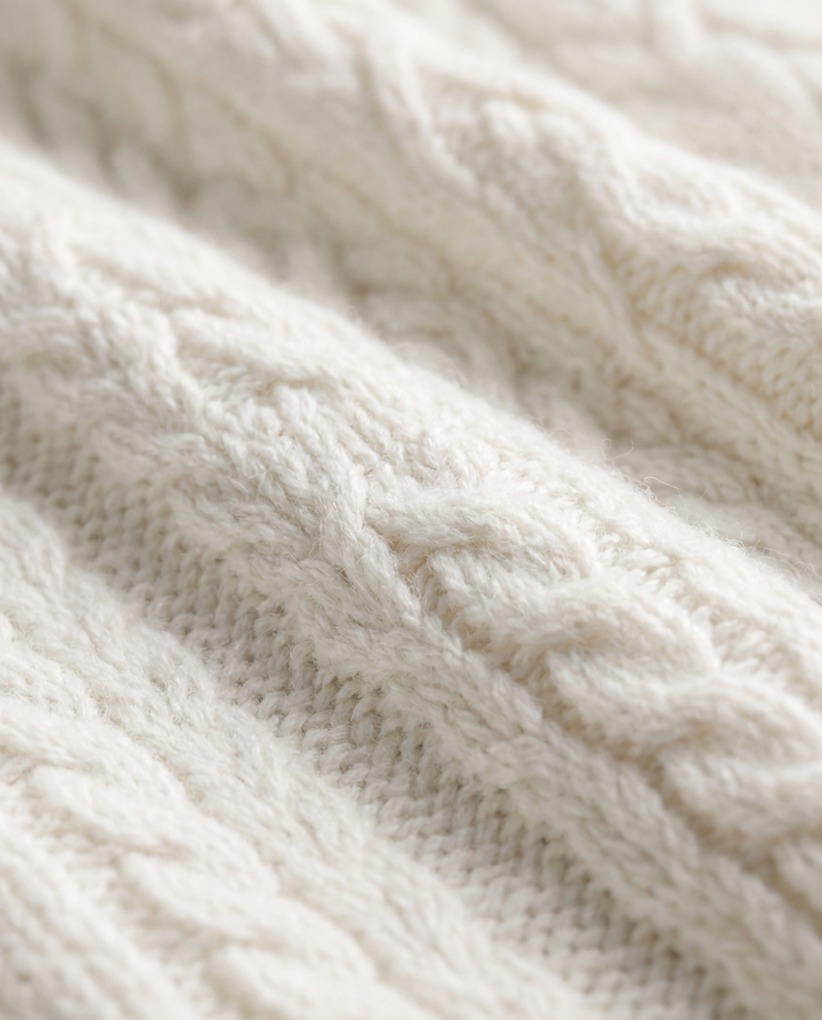 Pull à zip avant en tricot torsadé