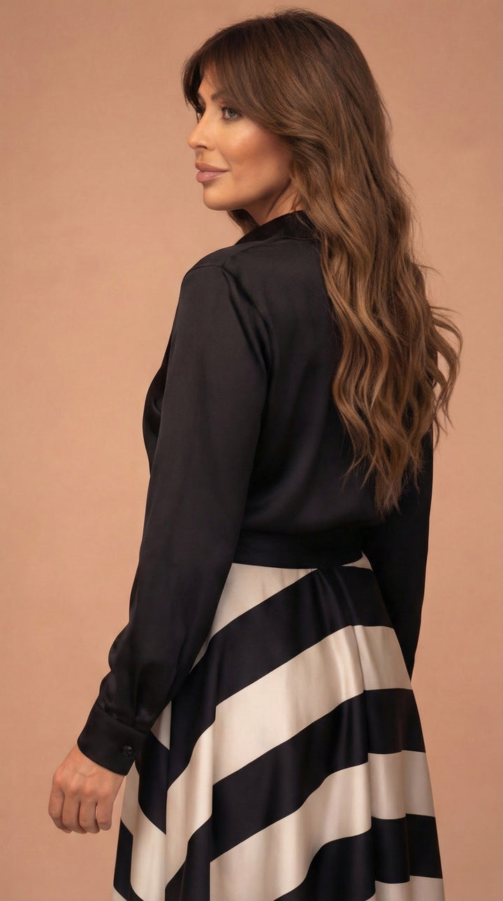 Mila™ | Rayé Maxi Robe