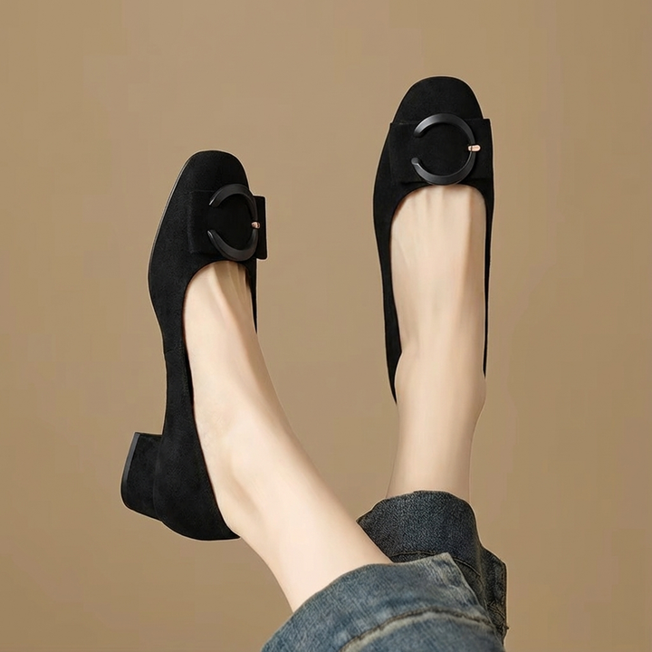 Ballerines en Suède Rose