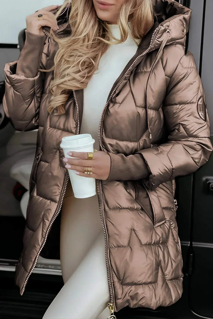Veste Longue Matelassée Lina — Élégance Chic et Chaleur Légère