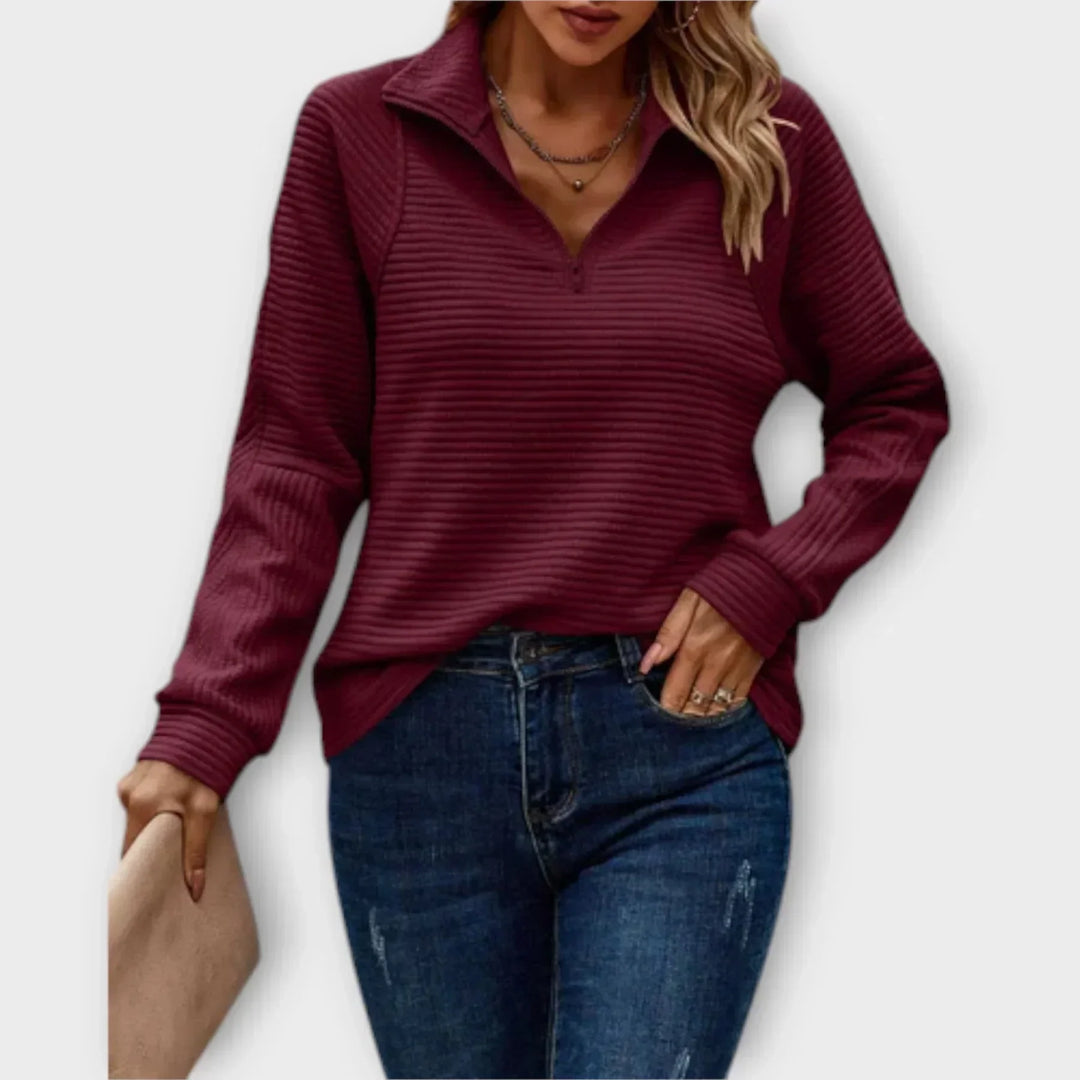 Teresa | Sweat à demi-zip ultra confortable
