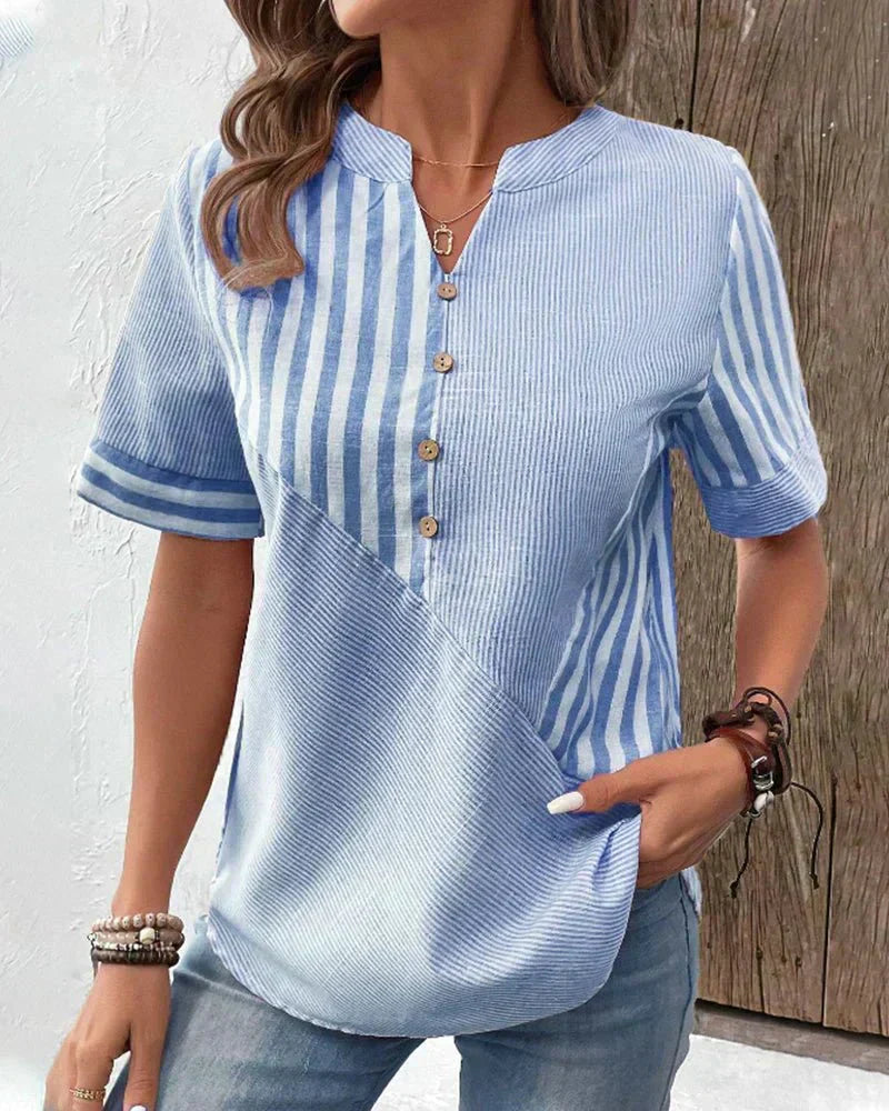 Lila | Douce Blouse Rayéee