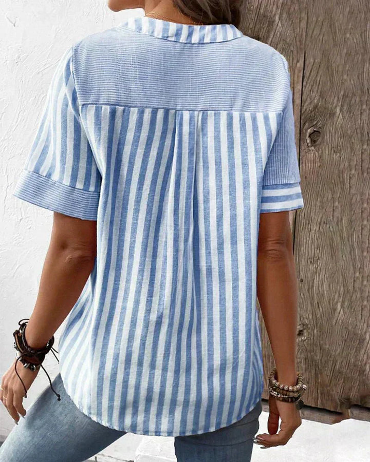Lila | Douce Blouse Rayéee