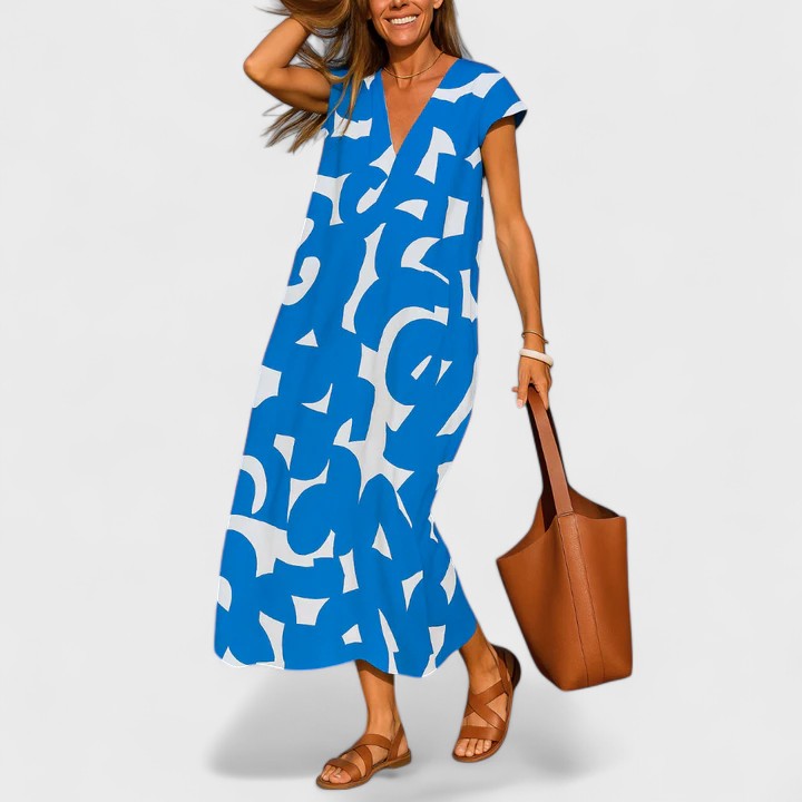 Valery™ | Fluid V-Neck Robe