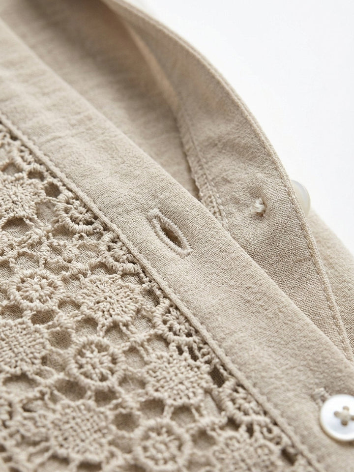 Isla™ | Blouse à col en V avec boutons devant