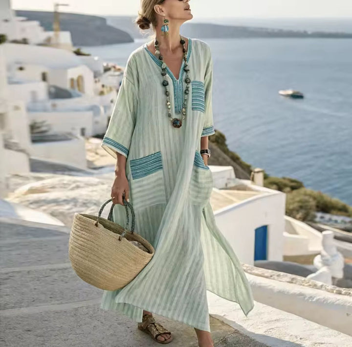 Robe Longue Mary en Strand pour un Style Estival Chic