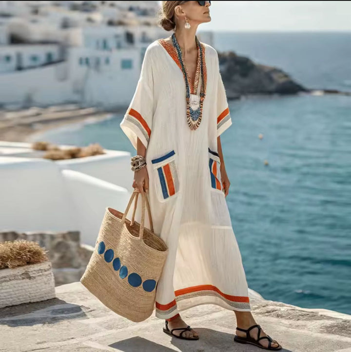 Robe Longue Mary en Strand pour un Style Estival Chic