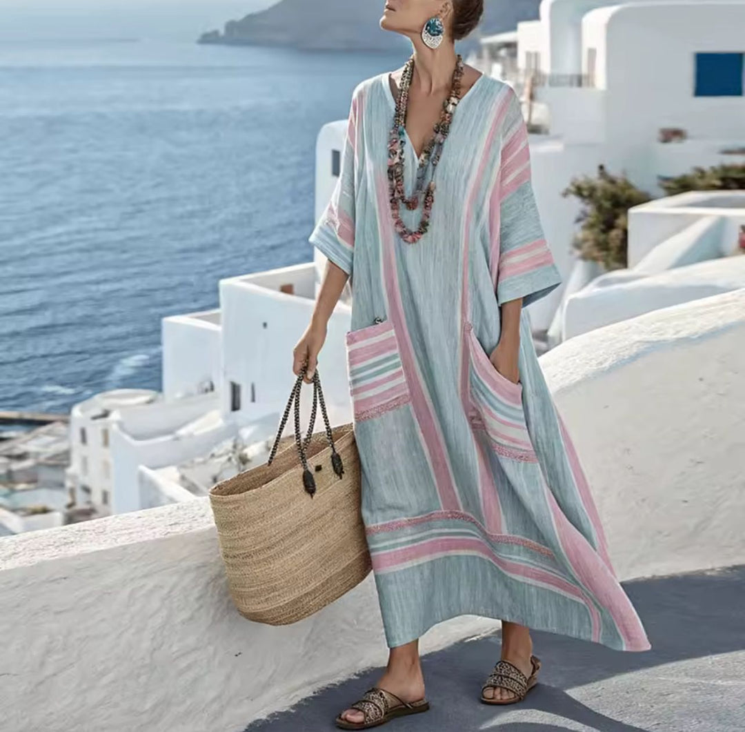 Robe Longue Mary en Strand pour un Style Estival Chic