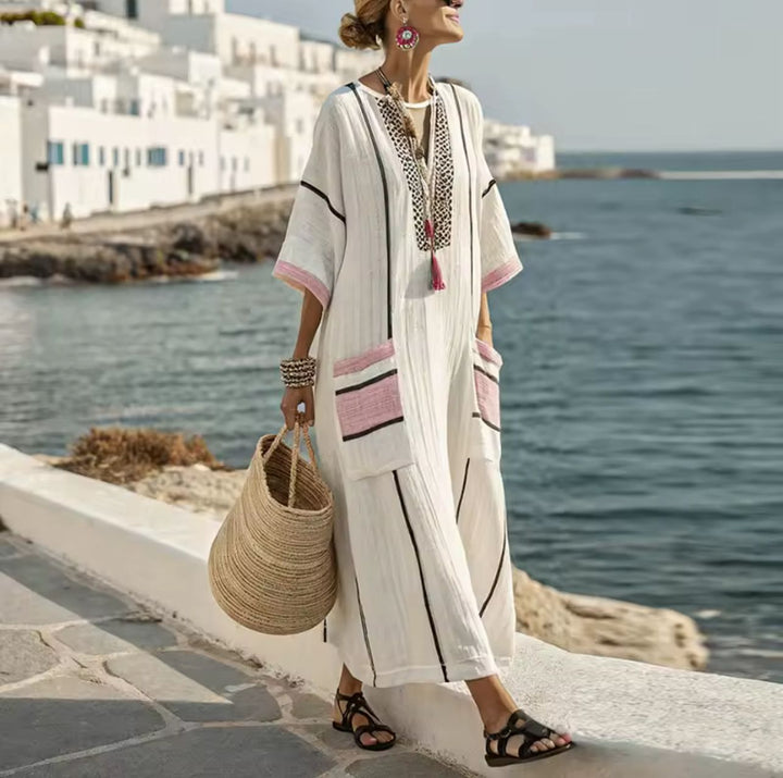 Robe Longue Mary en Strand pour un Style Estival Chic