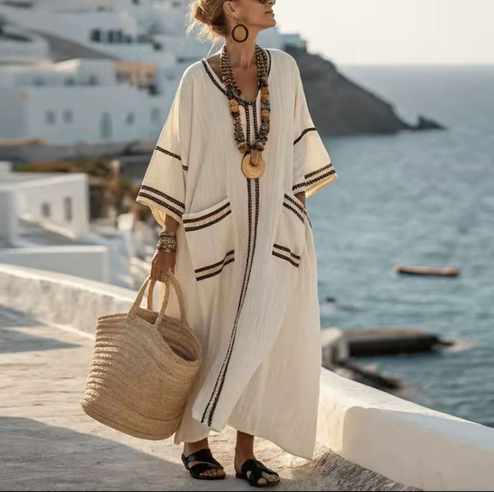 Robe Longue Mary en Strand pour un Style Estival Chic