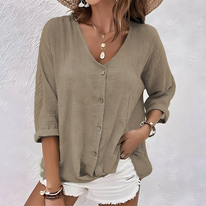 Giana | Blouse Décontractée Boutonnée
