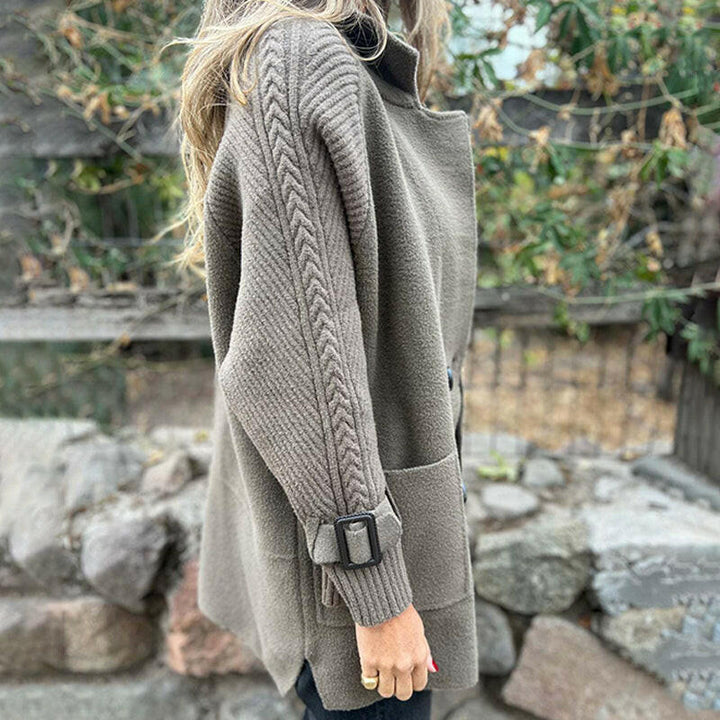 ISOLA - Manteau mi-long à double boutonnage