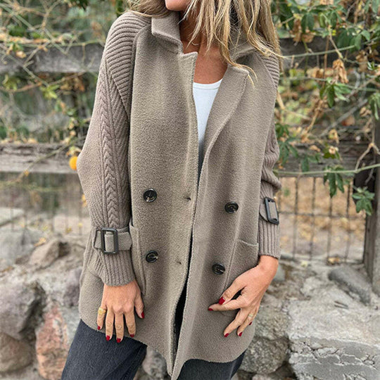 ISOLA - Manteau mi-long à double boutonnage