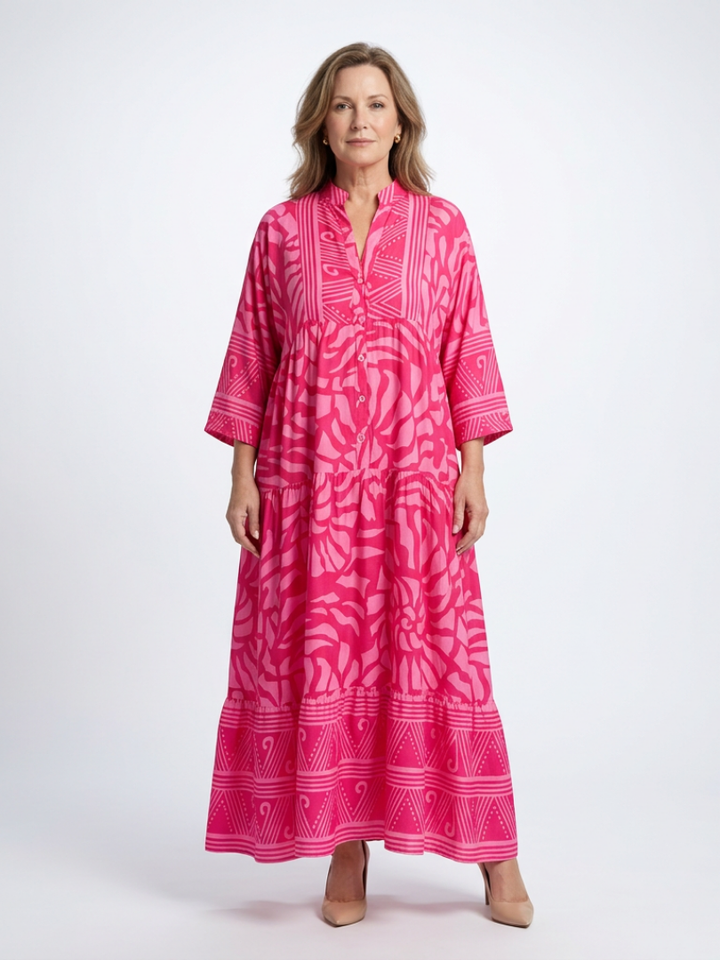 Marielle | Robe Midi avec Boutons