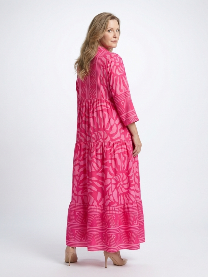 Marielle | Robe Midi avec Boutons