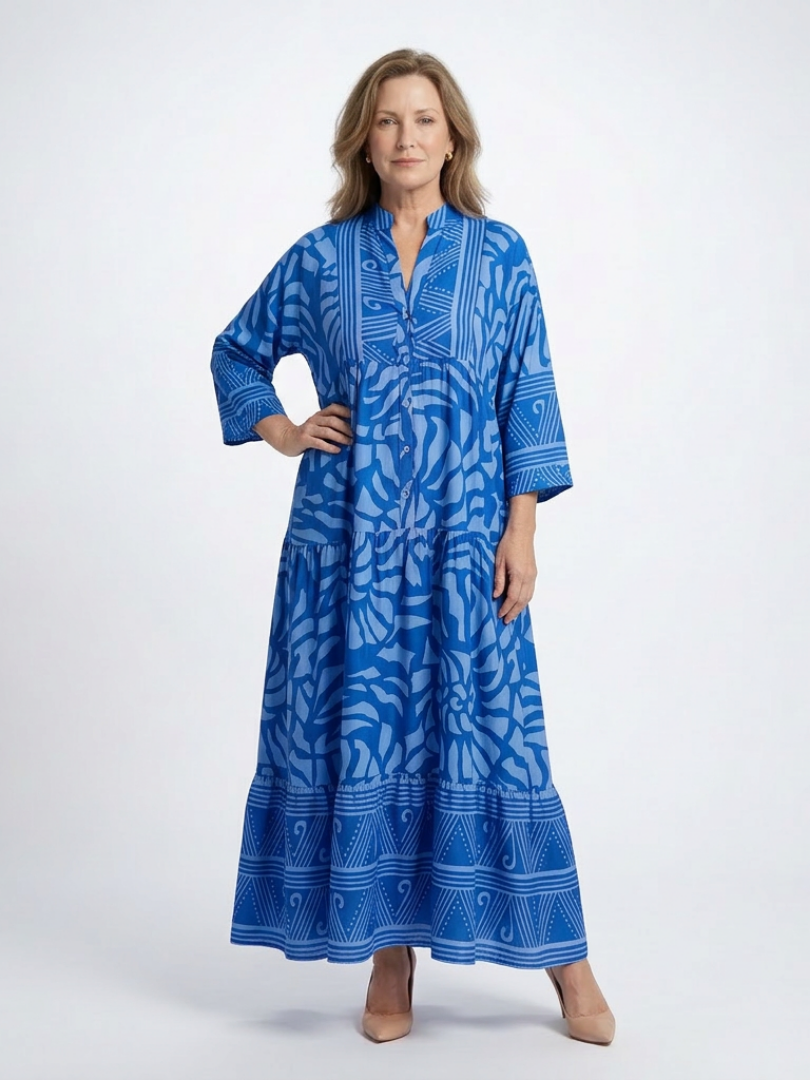Marielle | Robe Midi avec Boutons