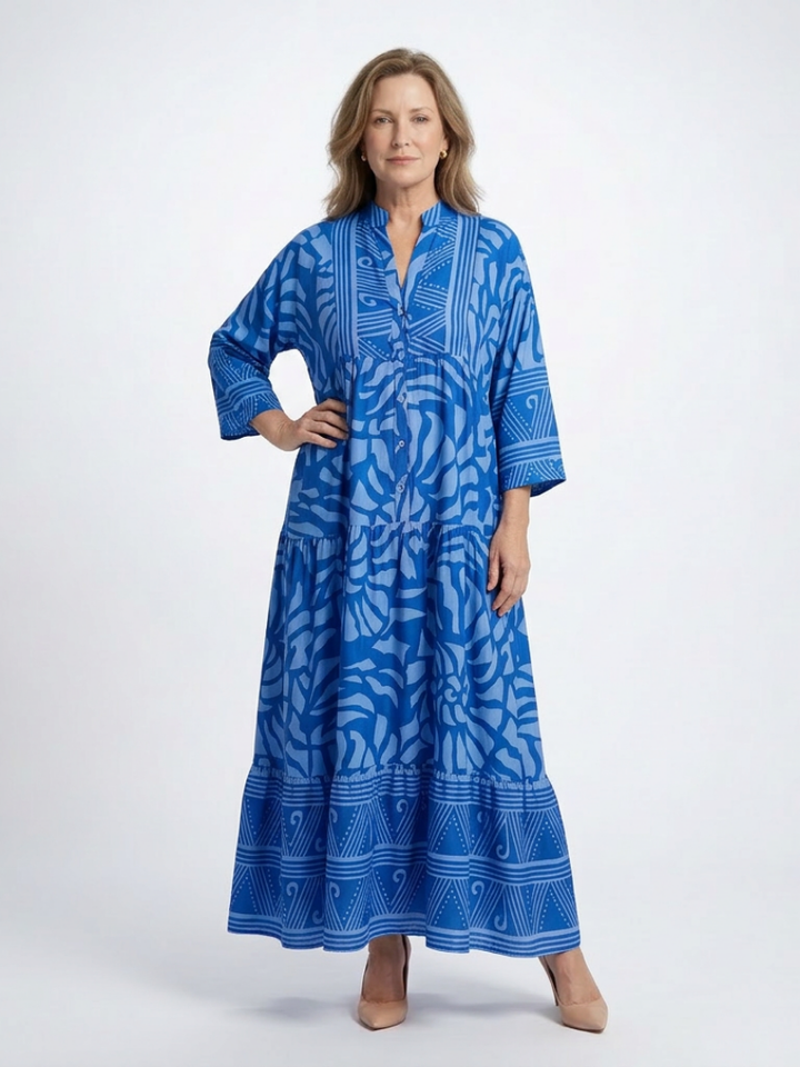 Marielle | Robe Midi avec Boutons