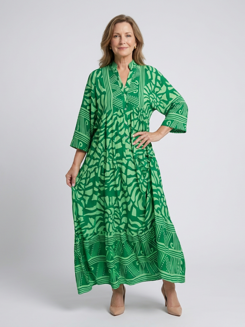 Marielle | Robe Midi avec Boutons