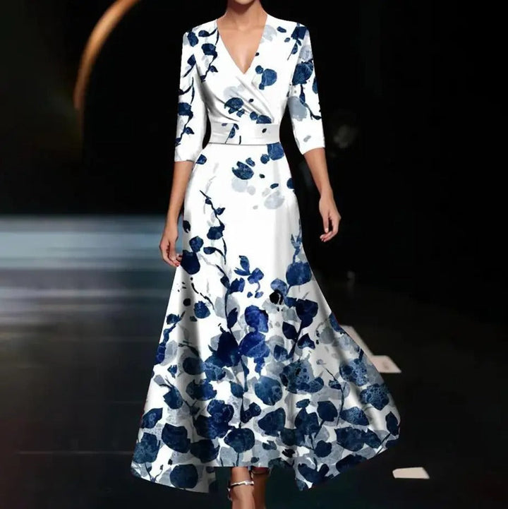 Aria™ | Élégante Robe Chic à Motif Floral