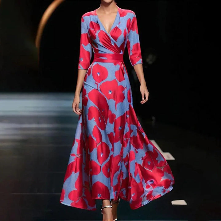 Aria™ | Élégante Robe Chic à Motif Floral