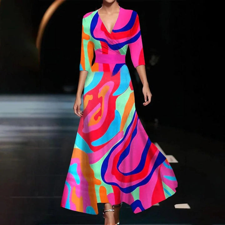 Aria™ | Élégante Robe Chic à Motif Floral