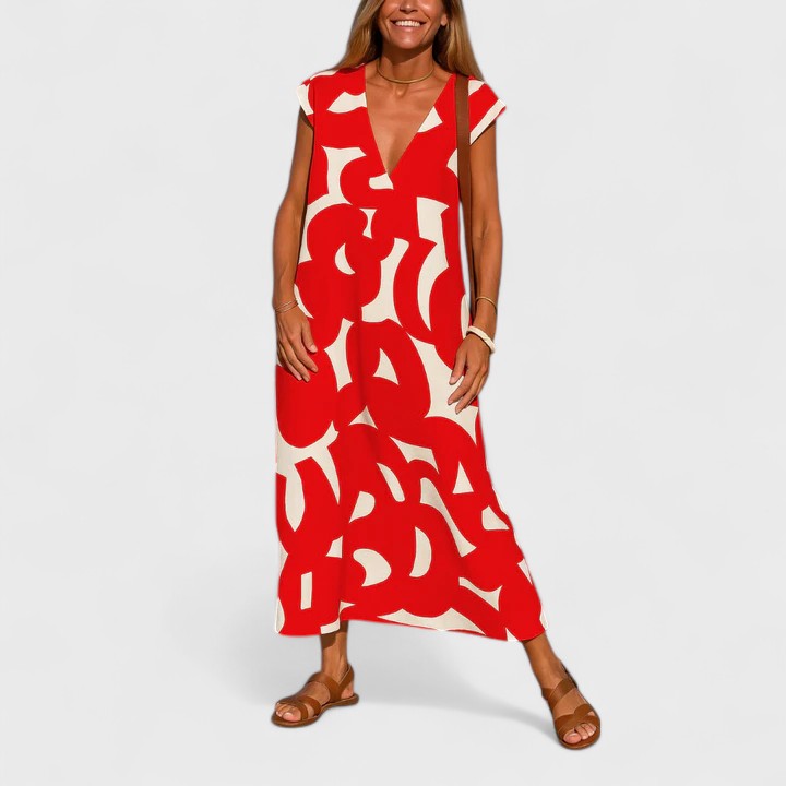 Valery™ | Fluid V-Neck Robe